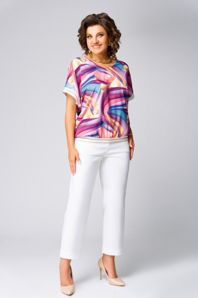 Блуза Swallow 839.4 мультиколор - фото 7