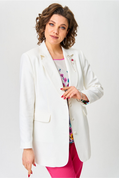 Жакет Andina city 4012-25 белый - фото 11