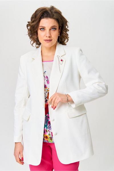 Жакет Andina city 4012-25 белый - фото 9