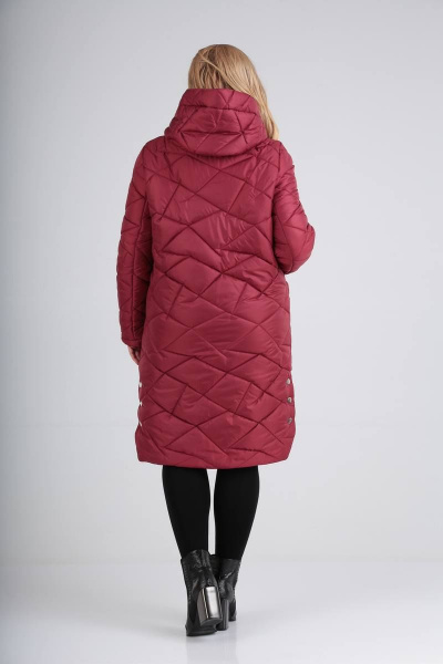 Пальто TrikoTex Stil М3420 малина - фото 7