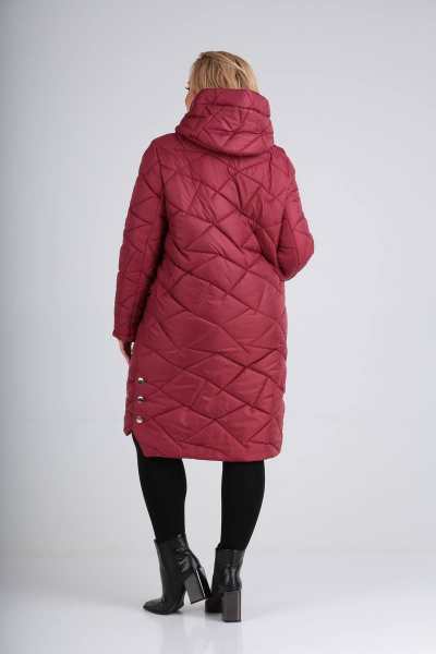 Пальто TrikoTex Stil М3420 малина - фото 5