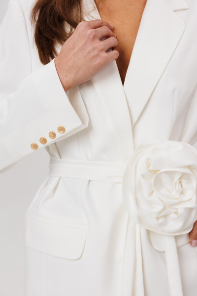 Жакет, пояс, юбка Ларс Стиль 1087 белый - фото 6