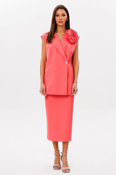 Жилет, украшение, юбка Ларс Стиль 1085 коралл - фото 1