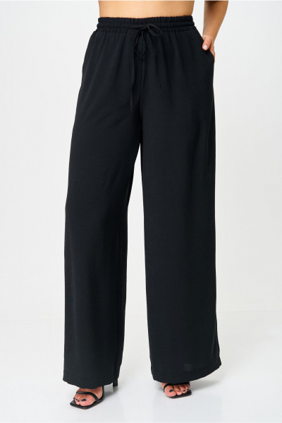 Брюки, жакет Орхидея 1573 черно_белый_горох_черный - фото 6