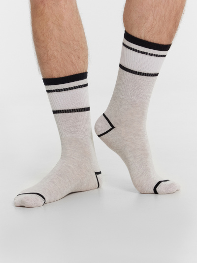 Носки Mark Formelle 107K-2196/22107K св.серый_меланж_рис.2196 - фото 3