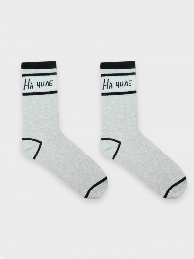 Носки Mark Formelle 107K-2196/22107K св.серый_меланж_рис.2196 - фото 5