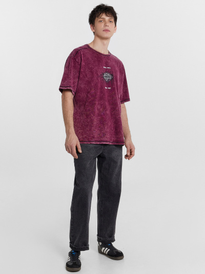 Футболка Mark Formelle 111933/24-ОБР4522П-0 винный_acid_wash_009.2_Эйсид_2_сл_на_пол - фото 3