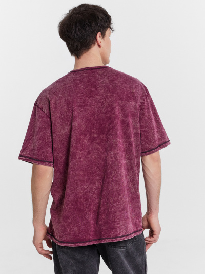 Футболка Mark Formelle 111933/24-ОБР4522П-0 винный_acid_wash_009.2_Эйсид_2_сл_на_пол - фото 4