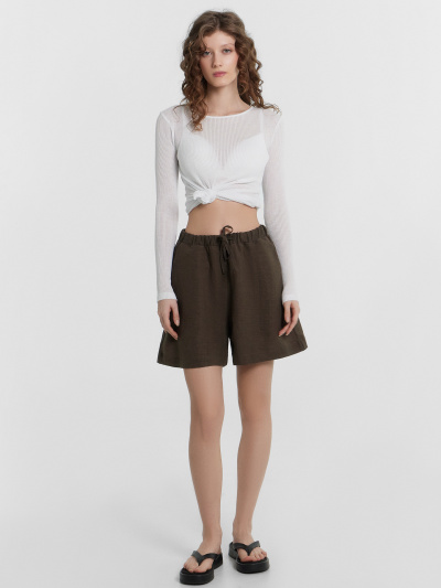 Шорты Mark Formelle 132341-1/24-31991Ц-9 т.полынь - фото 3