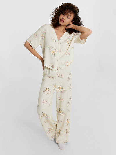 Брюки, жакет Mark Formelle 592494-1/24-30839ПП-9 птички_на_молочном - фото 4