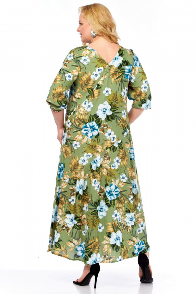 Платье Celentano lite 5048 оливково-зеленый - фото 3