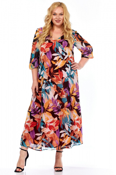 Платье Celentano lite 5049 абстрактный_цветочный_принт - фото 1