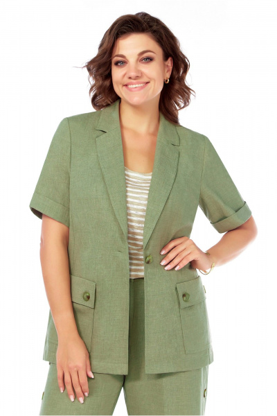 Брюки, жакет LaKona 11519 хаки - фото 3