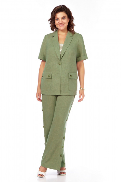 Брюки, жакет LaKona 11519 хаки - фото 1