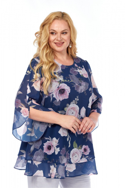 Блуза Элль-стиль 2213.6а джинс - фото 6