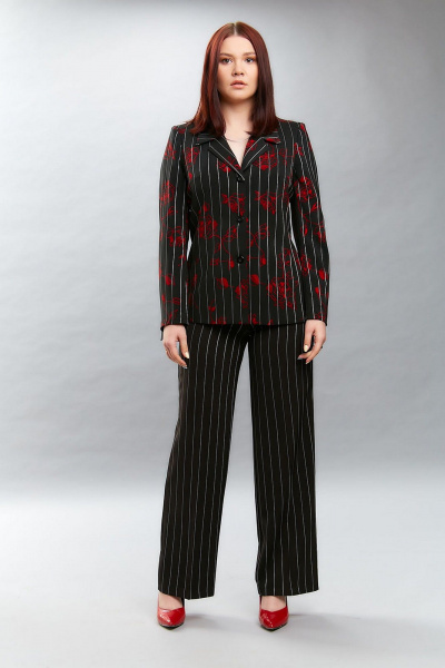 Брюки, жакет Fortuna ШЖ 186 черный - фото 1