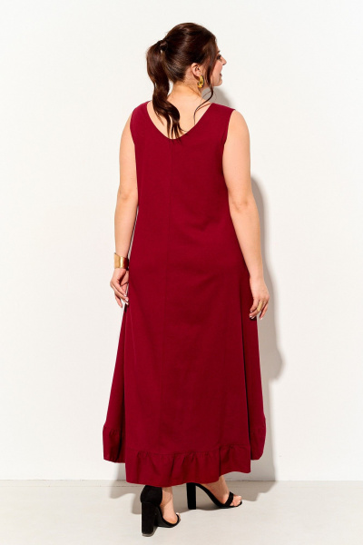 Платье IVA 1813 винный - фото 8