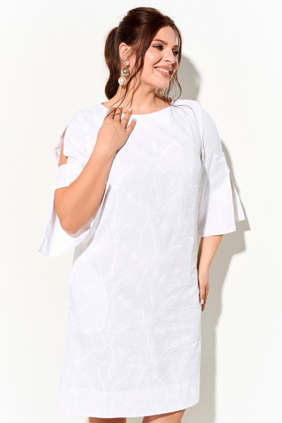 Платье IVA 1810 белый - фото 5