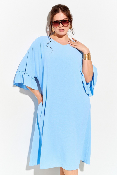 Платье IVA 1746 голубой - фото 6