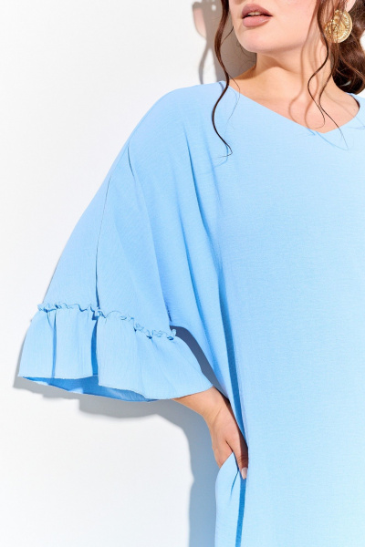 Платье IVA 1746 голубой - фото 4