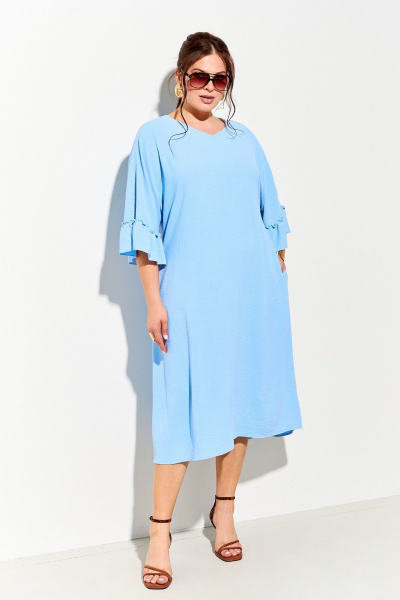 Платье IVA 1746 голубой - фото 1