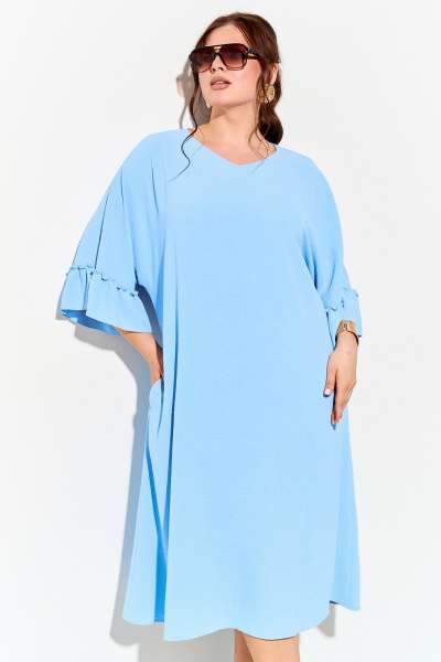 Платье IVA 1746 голубой - фото 3