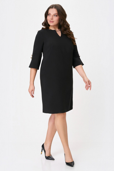 Платье IVA 1630 черный - фото 4