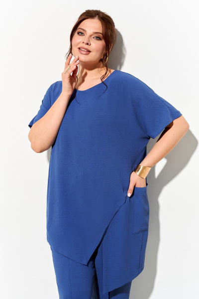 Брюки, туника IVA 1600 индиго - фото 2