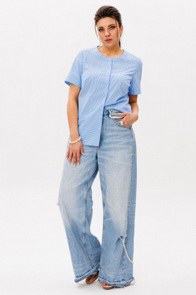 Блуза Anelli 1563 чайка - фото 2