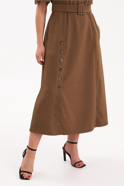 Платье KaVaRi 1086.2 коричневый - фото 8