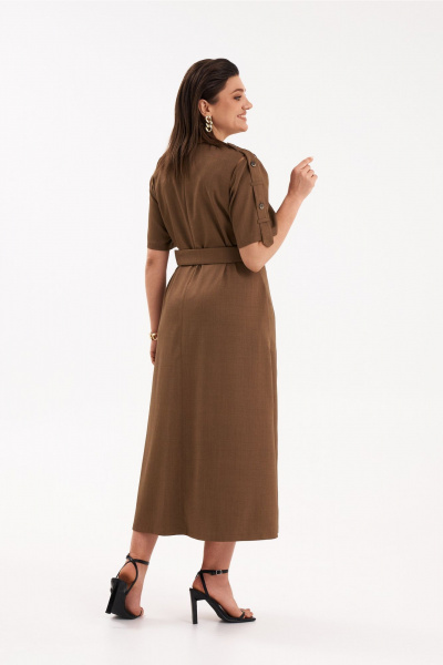 Платье KaVaRi 1086.2 коричневый - фото 4