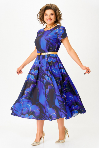 Платье Swallow 834 ультрамарин - фото 6