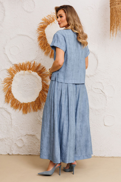 Блуза, брюки AGATTI 5755 синий - фото 2