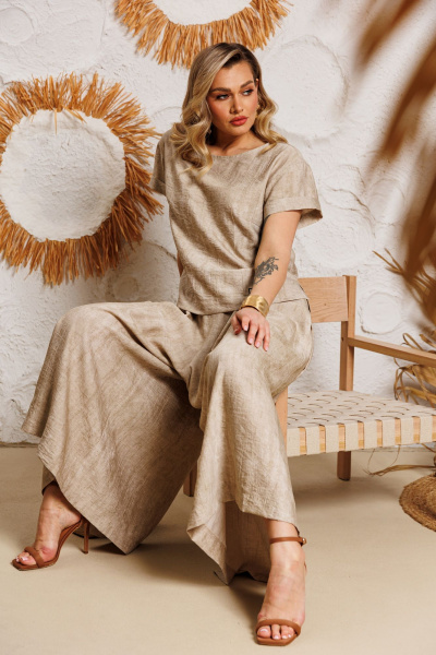 Блуза, брюки AGATTI 5755-1 шампань - фото 8