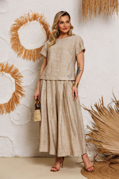 Блуза, брюки AGATTI 5755-1 шампань - фото 4