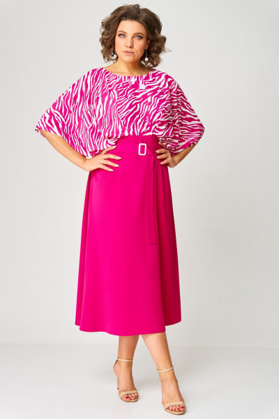 Платье Мишель стиль 1267 фуксия - фото 2
