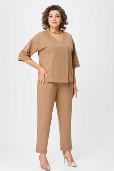 Брюки, джемпер Rumoda 2136 капучино - фото 2