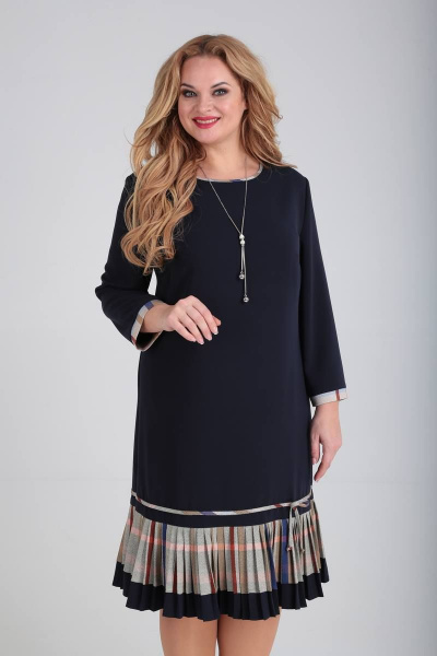 Платье Moda Versal П2233 т.синий - фото 4