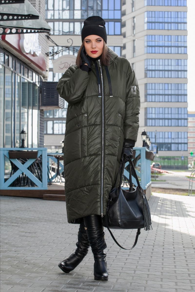 Пальто Lady Secret 8274 хаки - фото 1