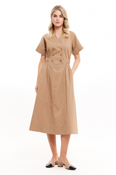 Платье Панда 19580 бежевый - фото 1