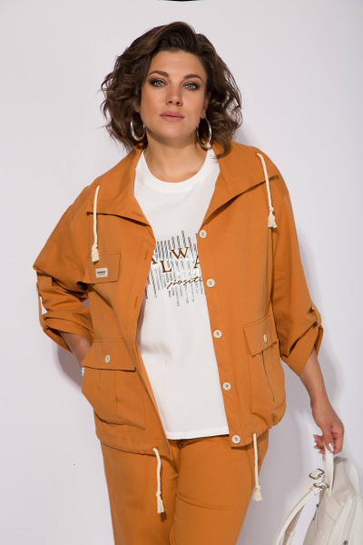 Блуза, брюки Liliana 1445 карамель - фото 6