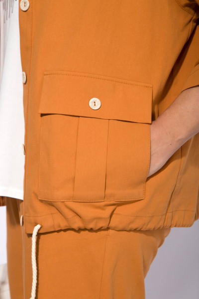 Блуза, брюки Liliana 1445 карамель - фото 5