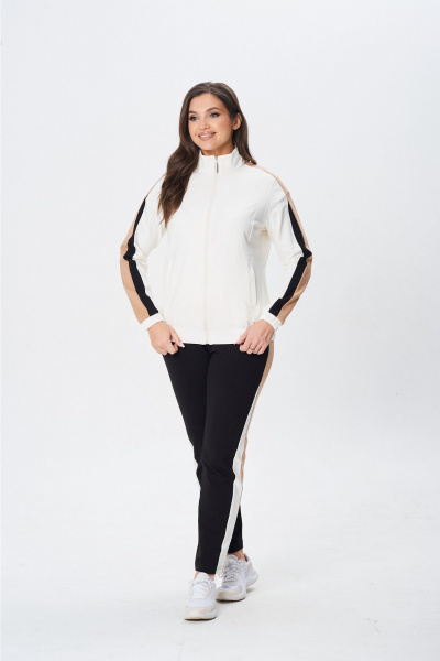 Брюки, джемпер, жакет MarSo 2434 молоко-капучино - фото 1