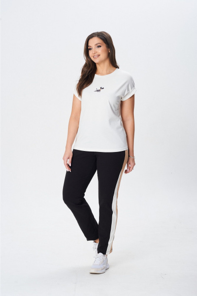 Брюки, джемпер, жакет MarSo 2434 молоко-капучино - фото 3