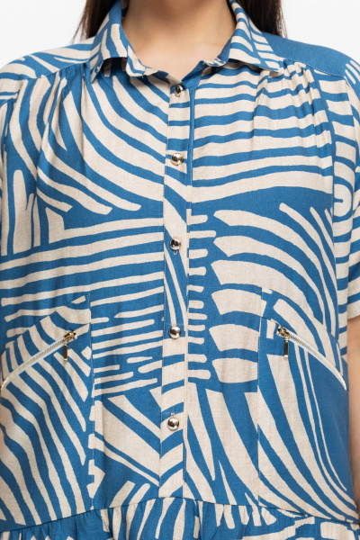 Платье Avila 0997 голубой - фото 6