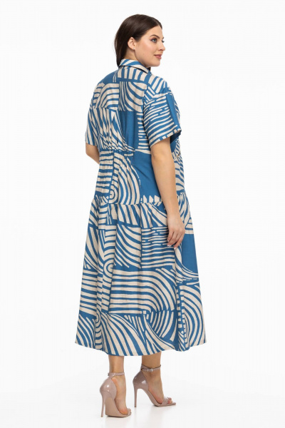 Платье Avila 0997 голубой - фото 3