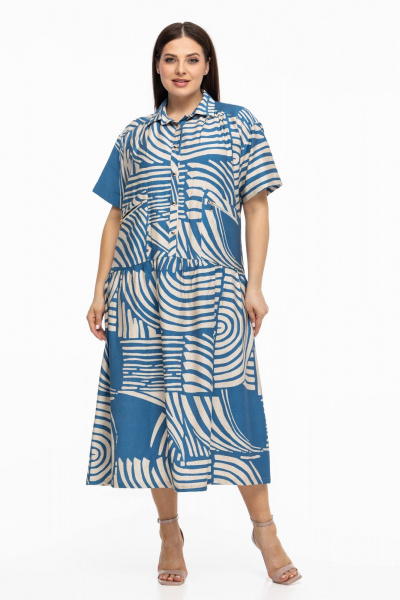 Платье Avila 0997 голубой - фото 1