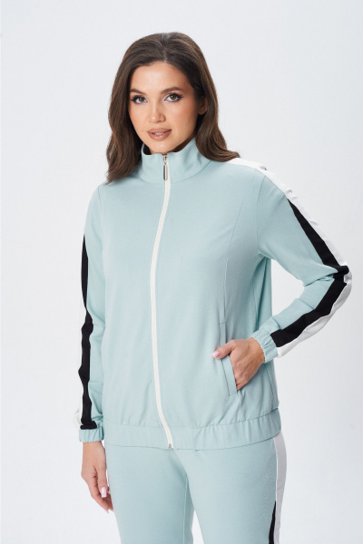 Брюки, джемпер, жакет MarSo 2434 мята-молоко - фото 7