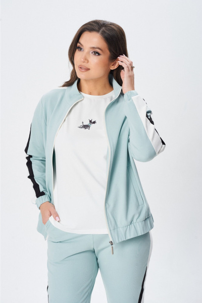 Брюки, джемпер, жакет MarSo 2434 мята-молоко - фото 6