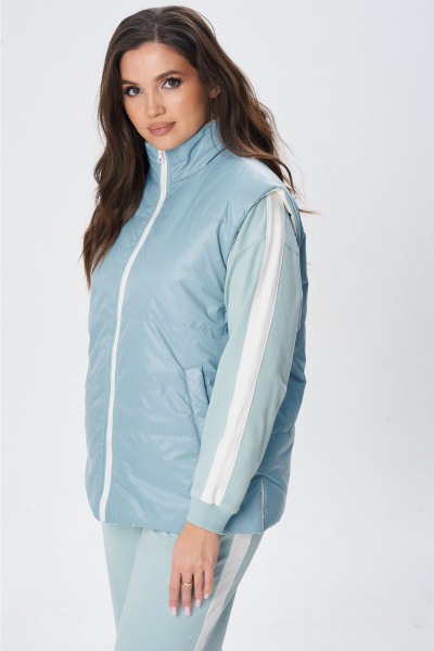 Жилет MarSo 2422ж мята-молоко - фото 1